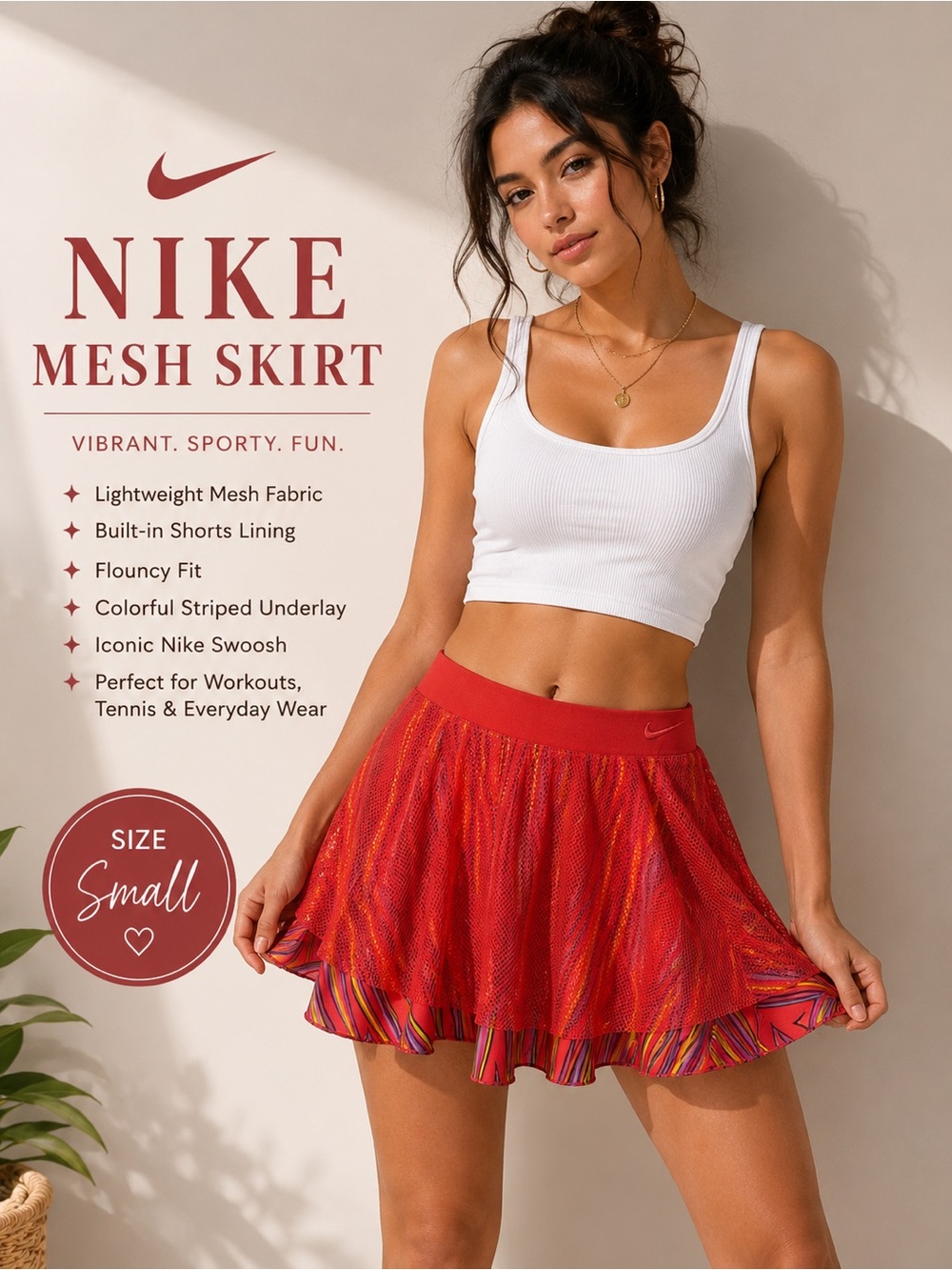 Nike pink Multi-Color Women’s Skort